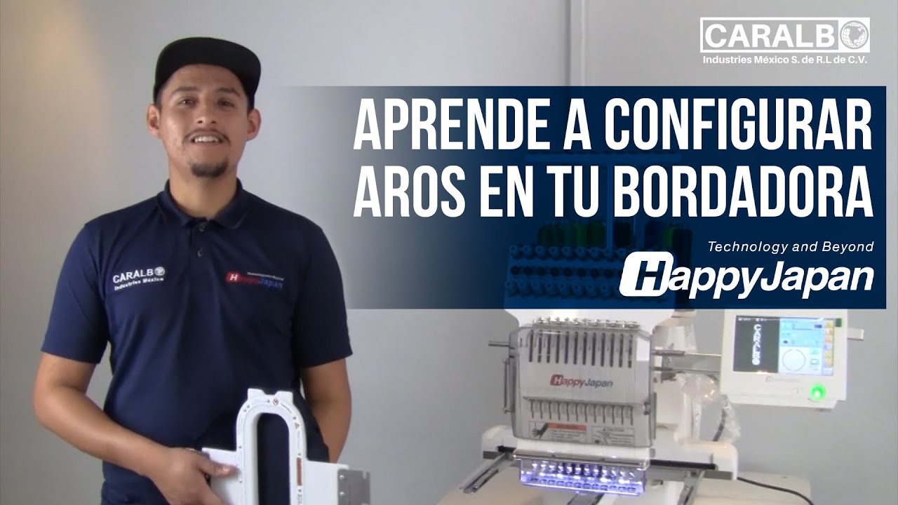 ¿Cómo customizar aros en bordadoras Happy Japan? | CARALBO Industries